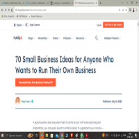 Business Ideas Website